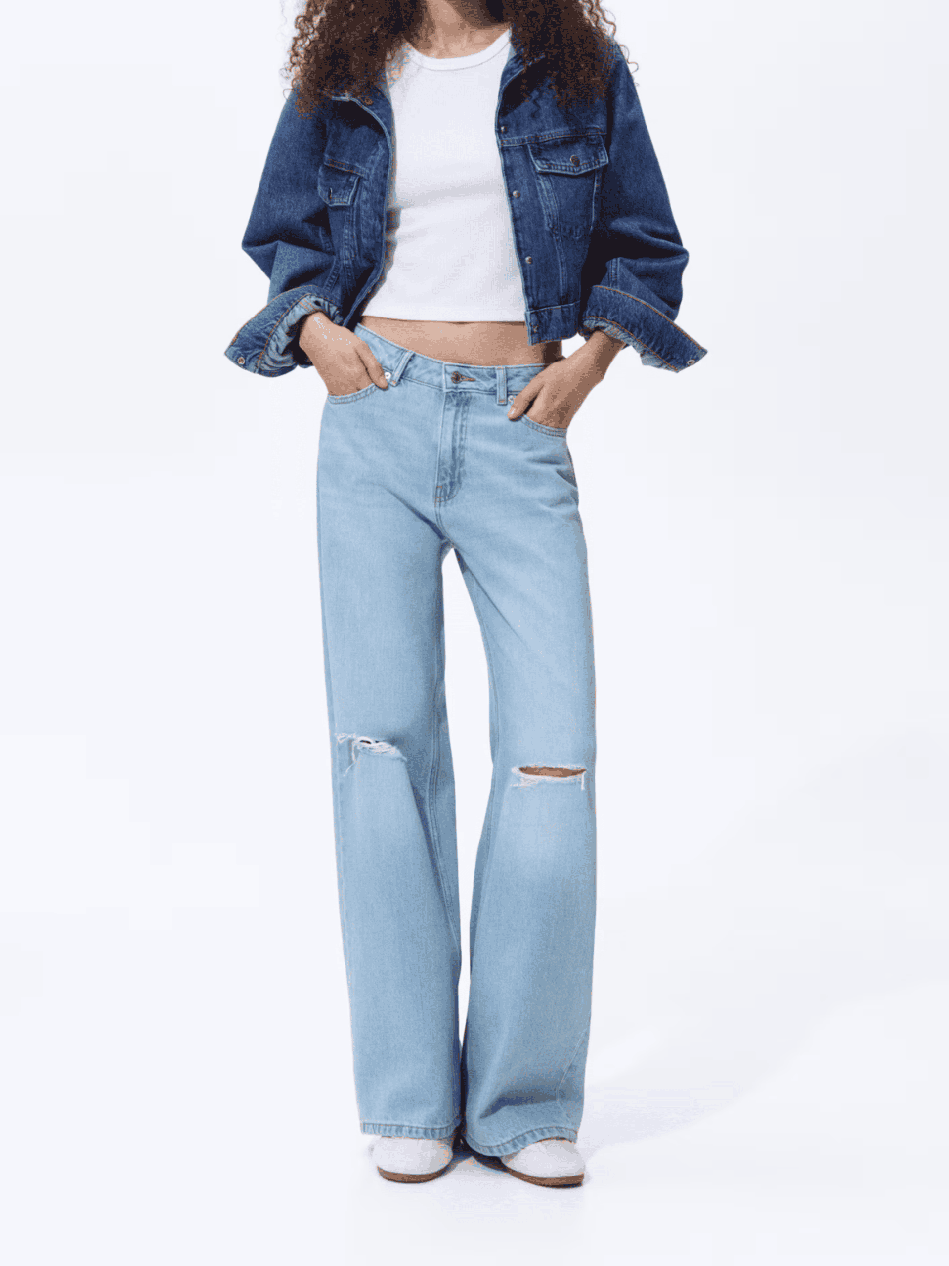 بگ زاپدار ابی روشن h&m